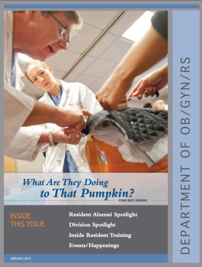 Cover of Alumni Newsletter Spring 2012